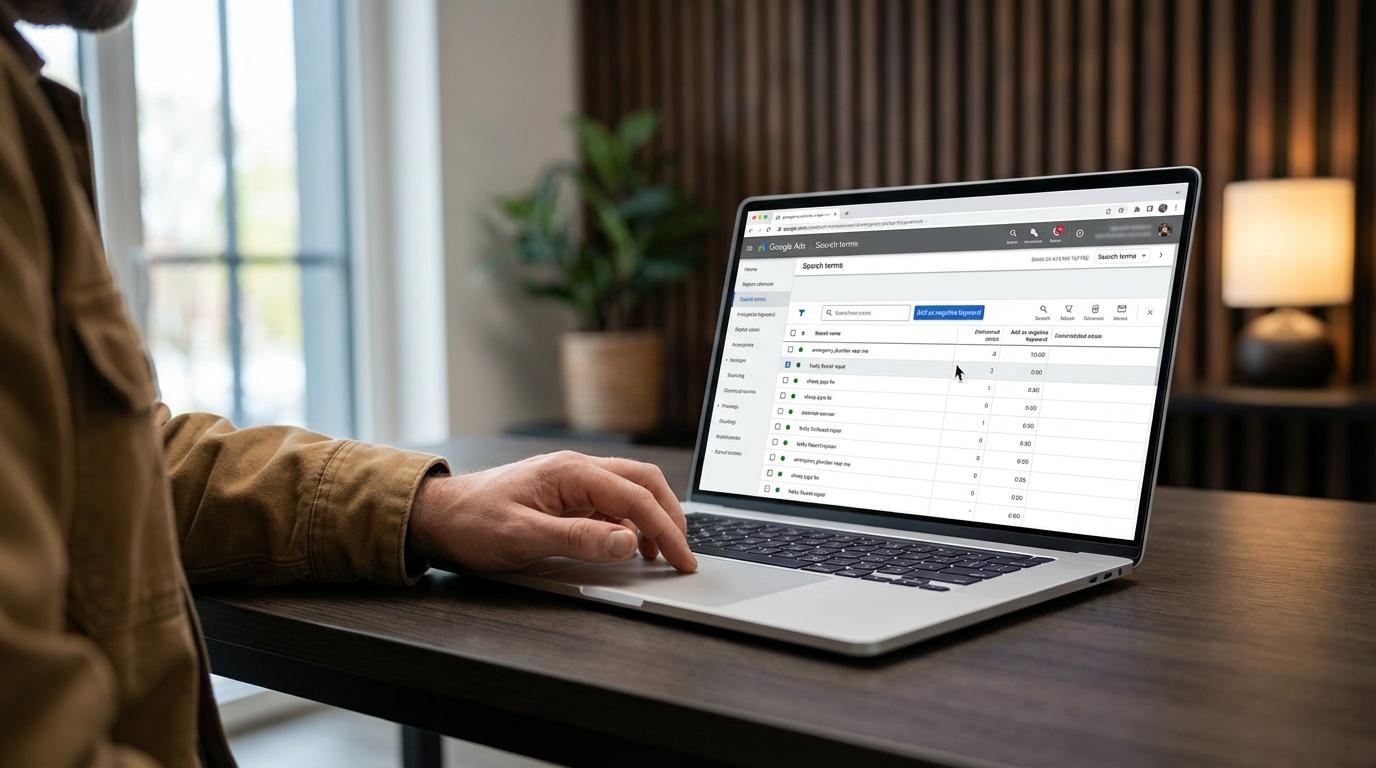 negative keywords google ads lokale virksomheder