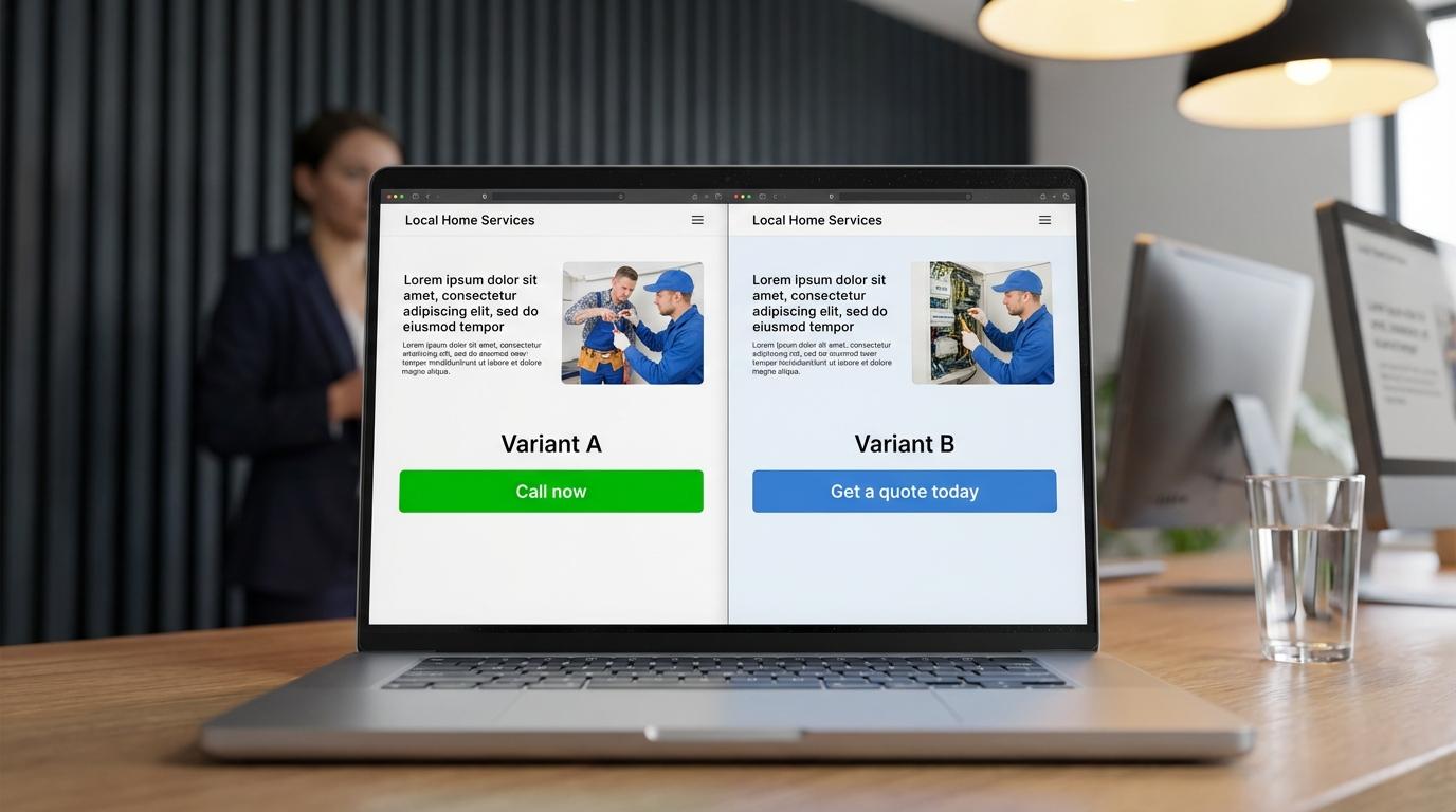 split-test landingsside lokale services